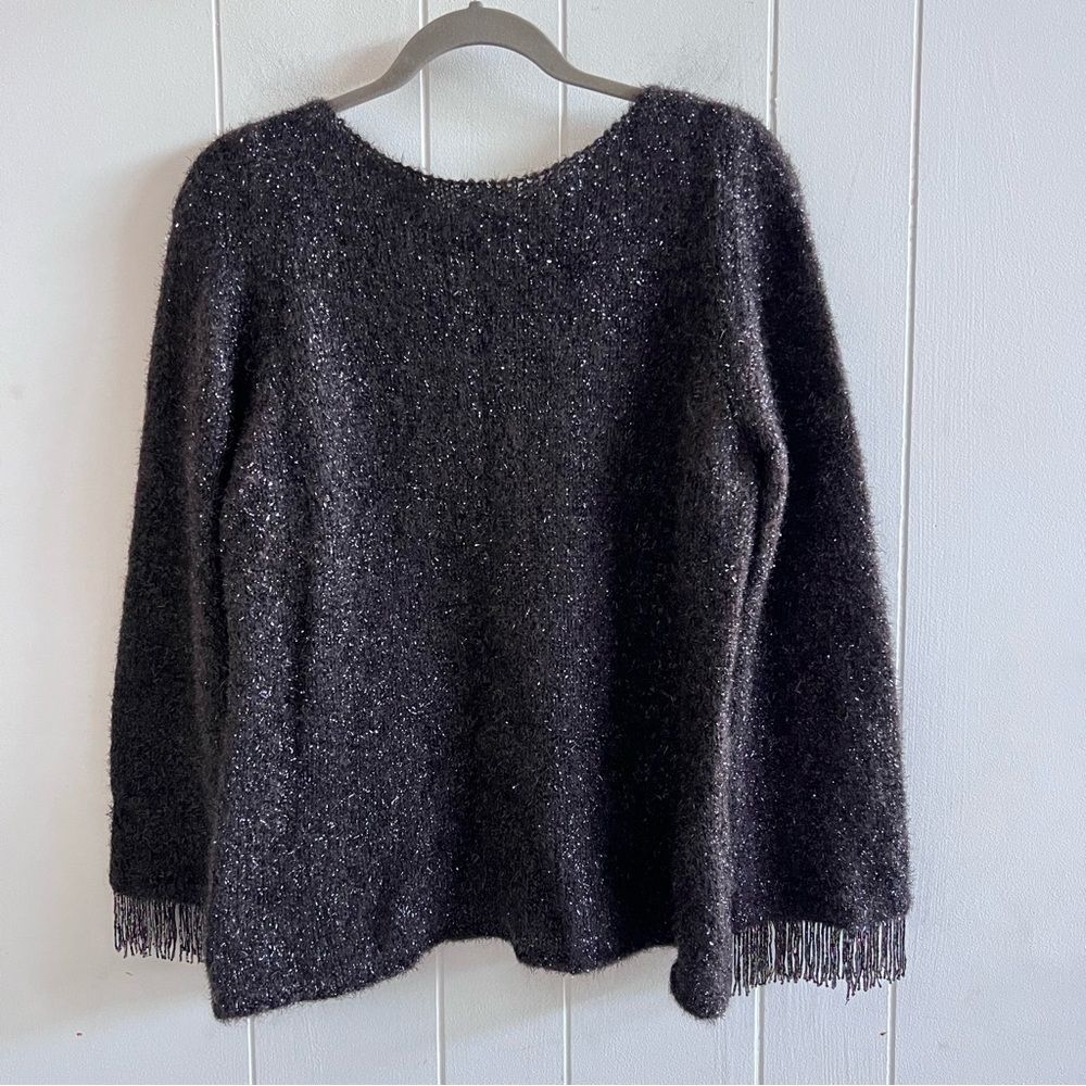 Marina Rinaldi Mohair Blend Brown Metallic Sweater